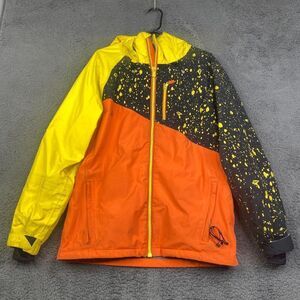 Volcom GORE-TEX Jacket Mens Small Recco AOP Graphic Bright Snowboard Ski